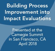 Building Process Improvement into Impact Evaluations