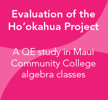 Evaluation of the Ho’okahua Project at the Maui Community College